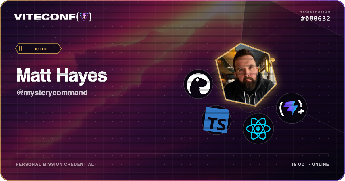 ViteConf community ticket 632