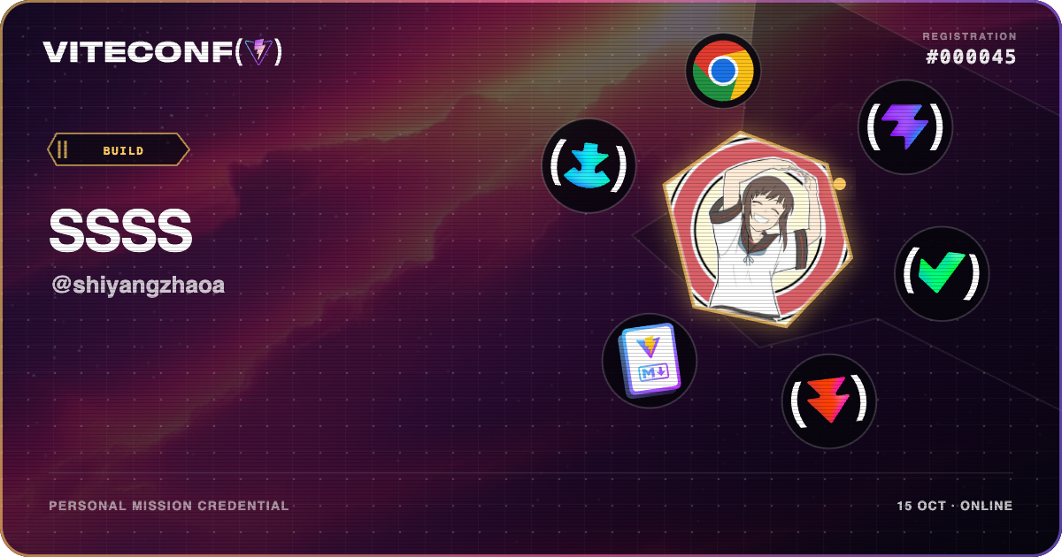 ViteConf community ticket 45