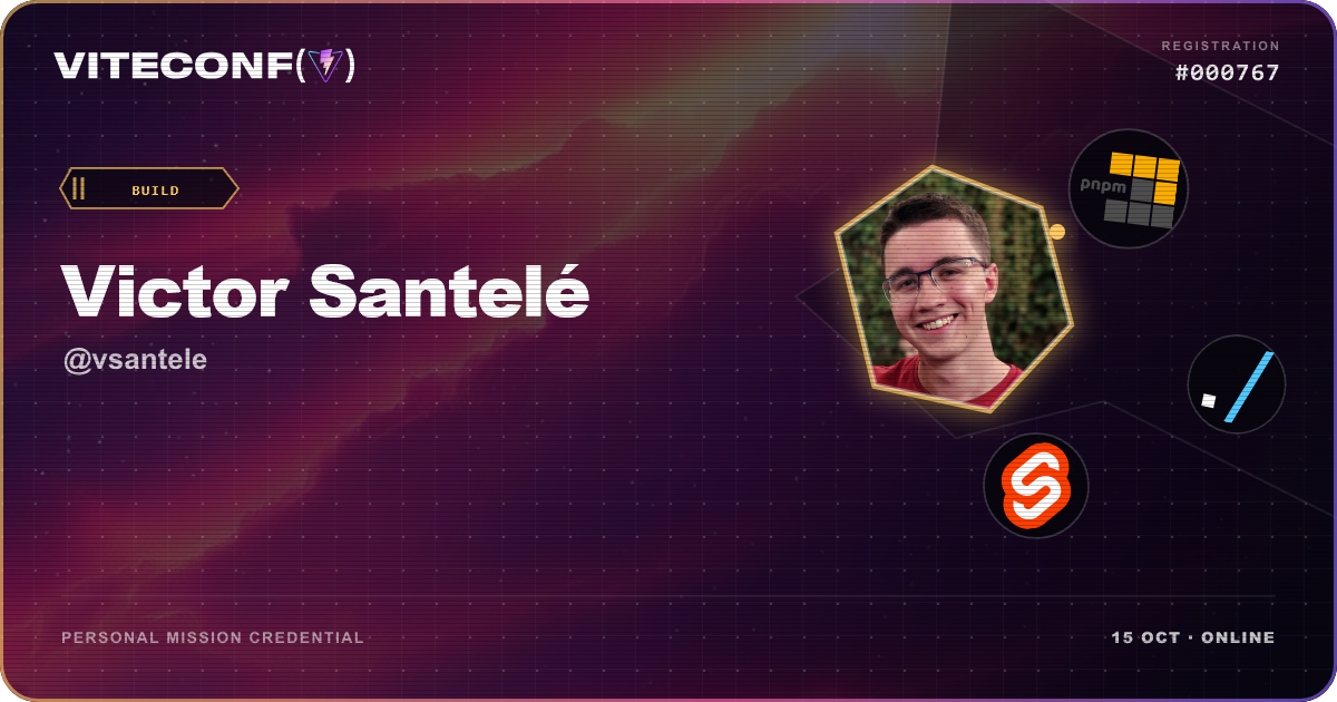 ViteConf community ticket 767