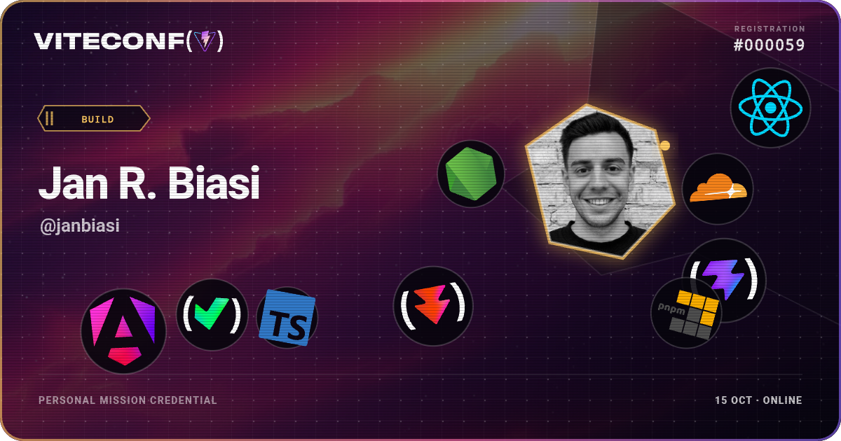 ViteConf community ticket 59
