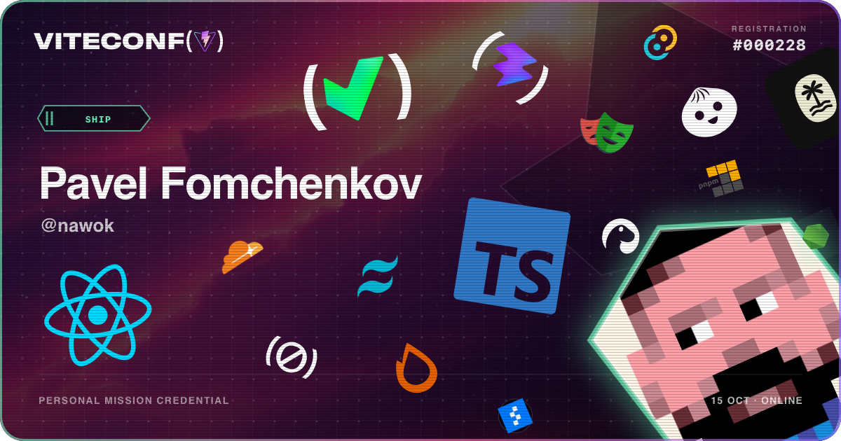 ViteConf community ticket 228