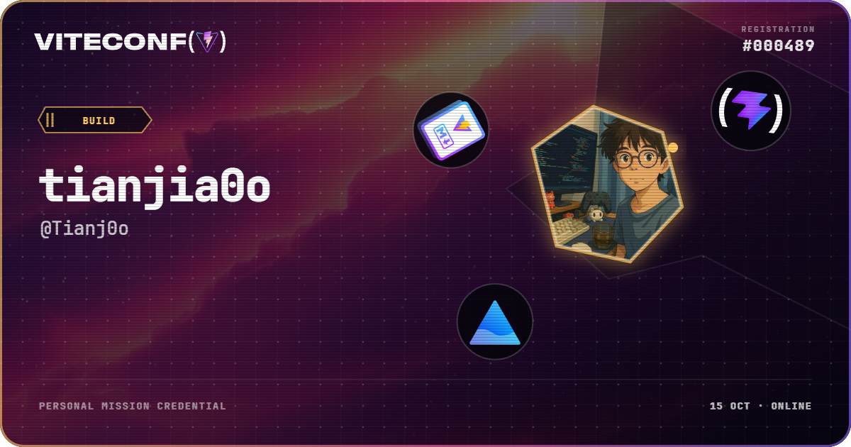 ViteConf community ticket 489