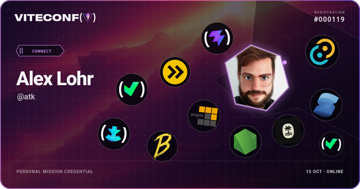 ViteConf community ticket 119