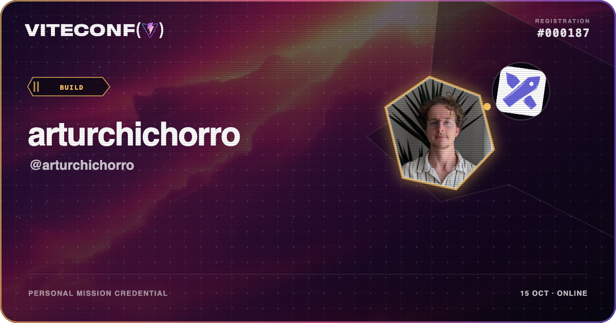 ViteConf community ticket 187