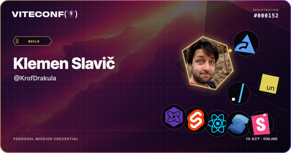 ViteConf community ticket 152